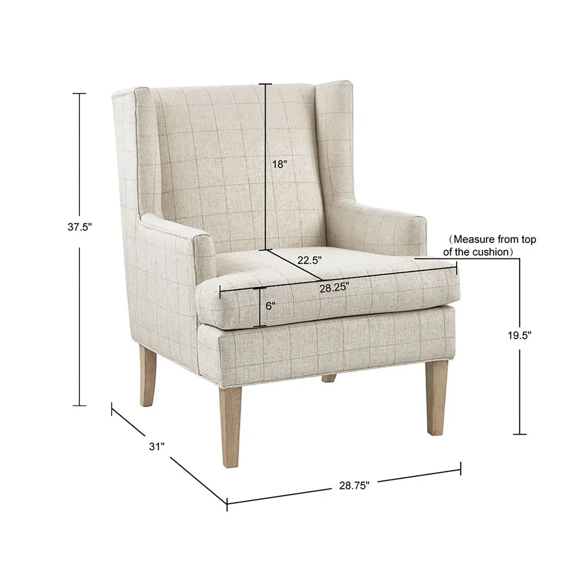 Decker Beige Accent Chair-4