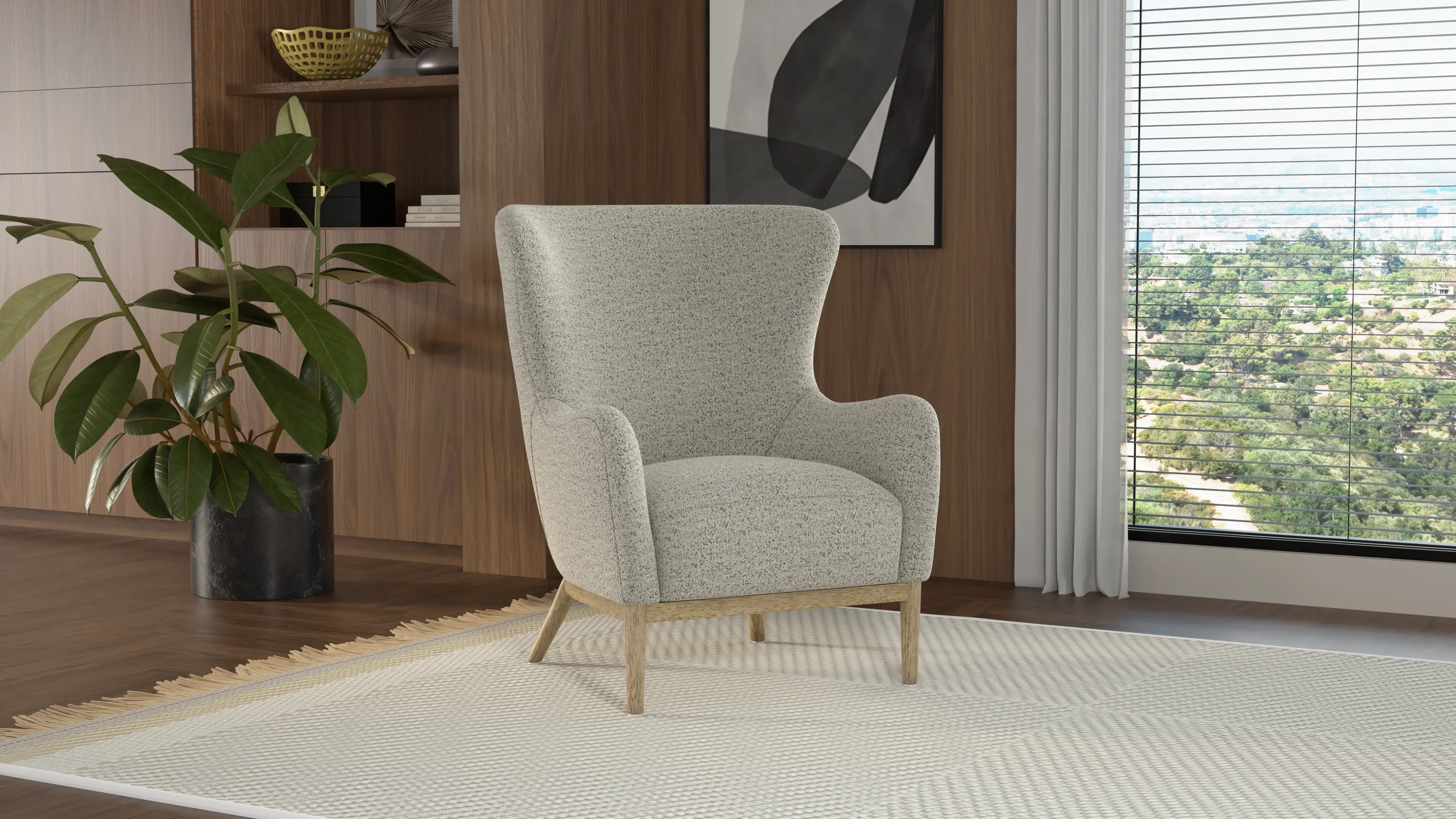 Everett Flax Taupe Accent Chair-11