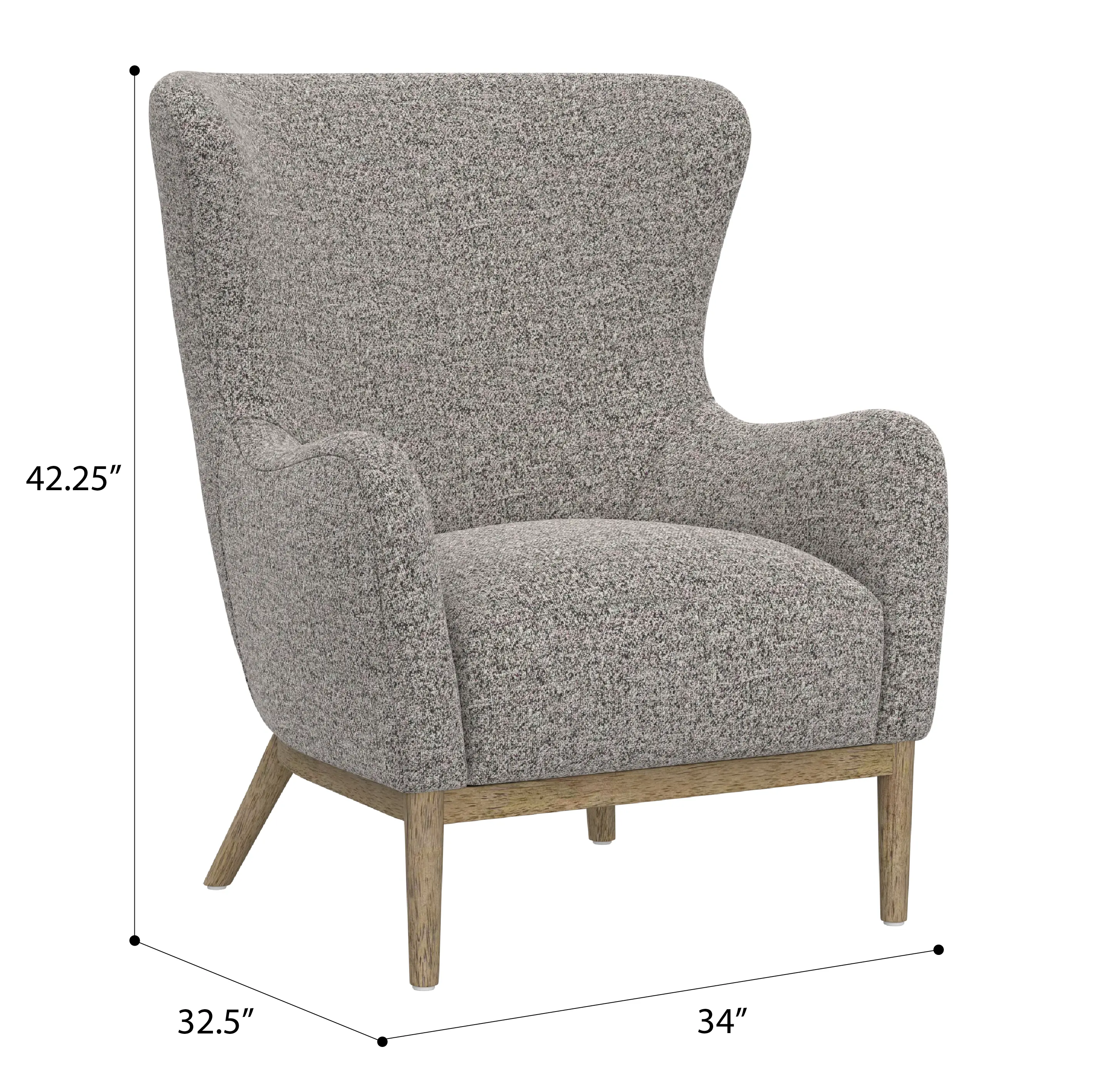 Everett Gravel Gray Accent Chair-3