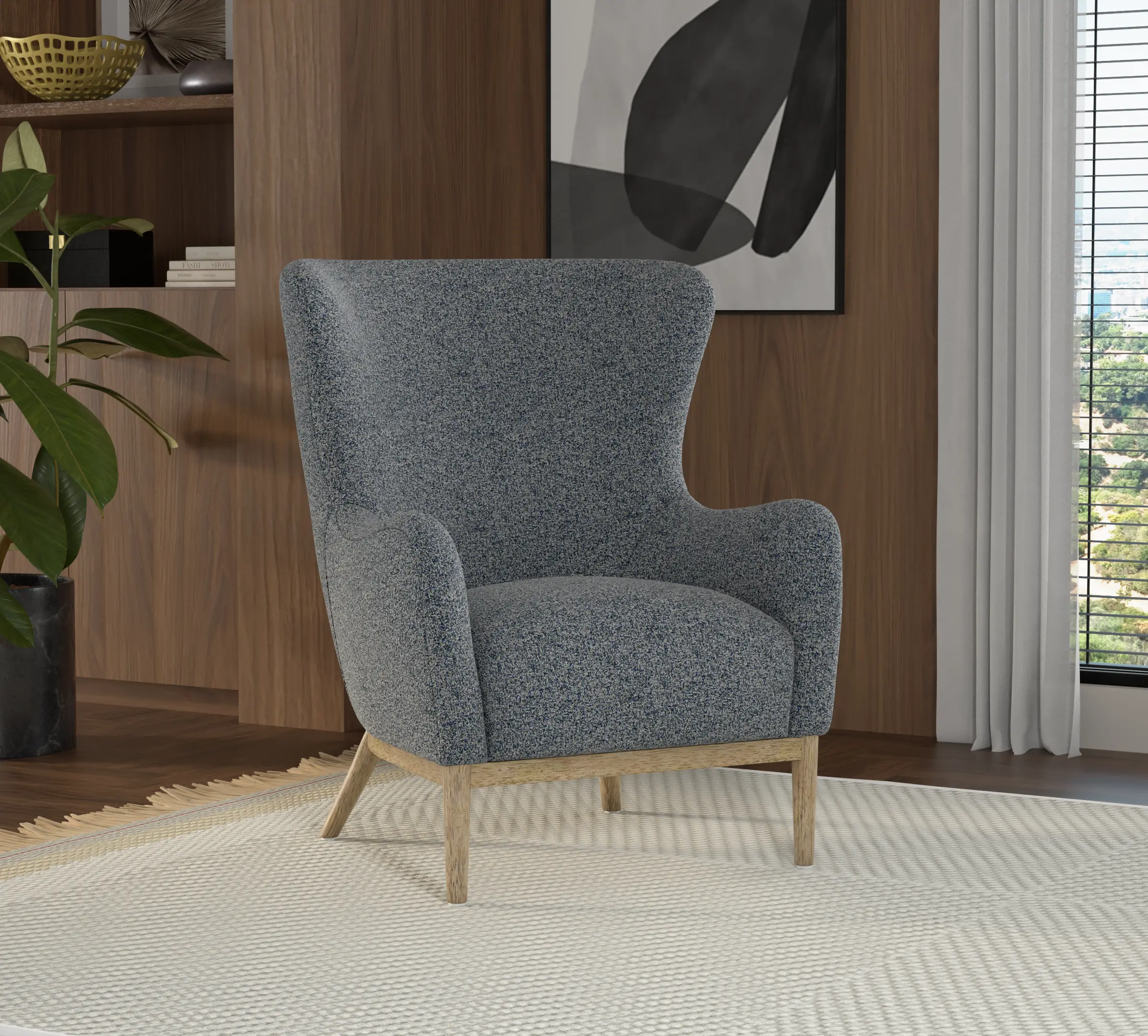 Everett Fleet Dark Gray Accent Chair-2