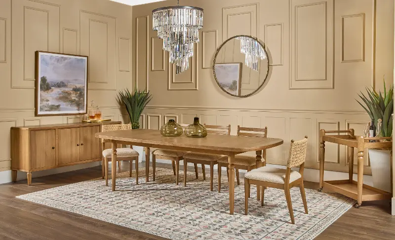 Langley Brown 5 Piece Dining Set