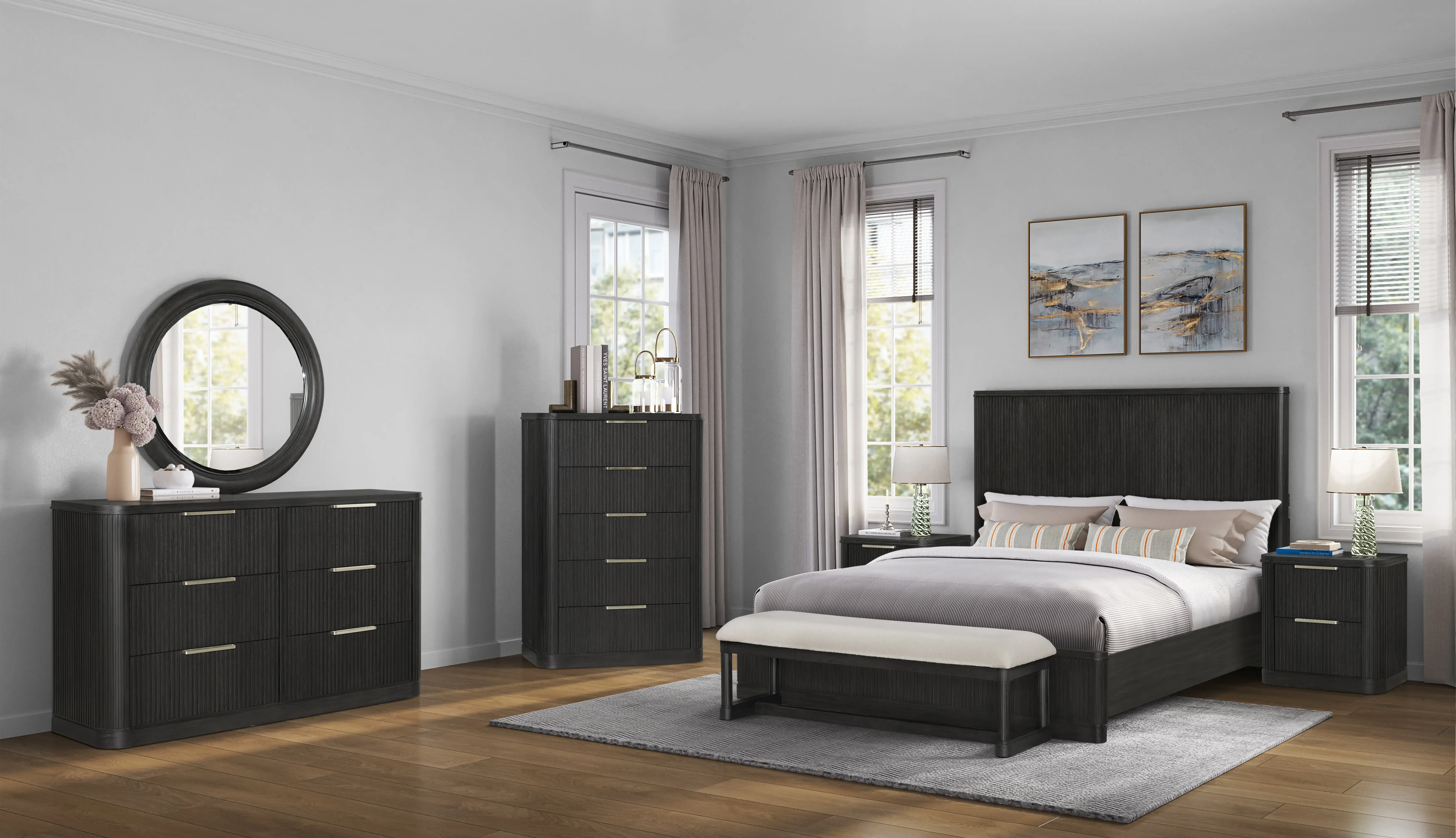 Genevieve Chocolate Brown Chest of Drawers-2