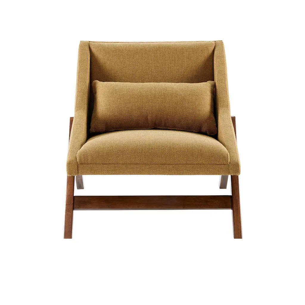 Boomerang Mustard Accent Chair-1