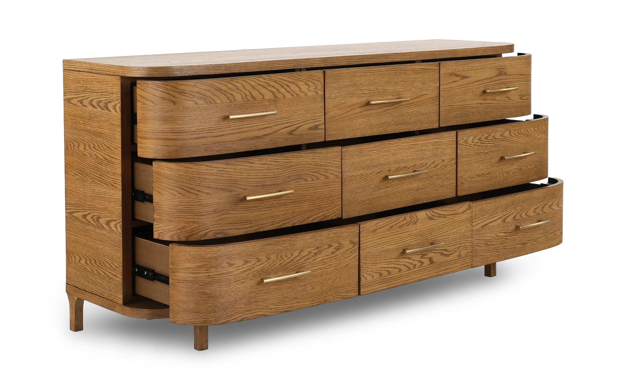 Amore Natural Oak 9-Drawer Dresser-5