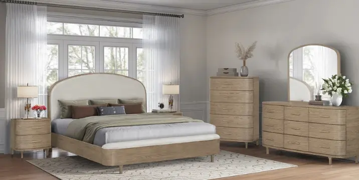 Amore Natural Oak Dresser Mirror-2