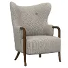 Micah Tan and Gray Accent Chair