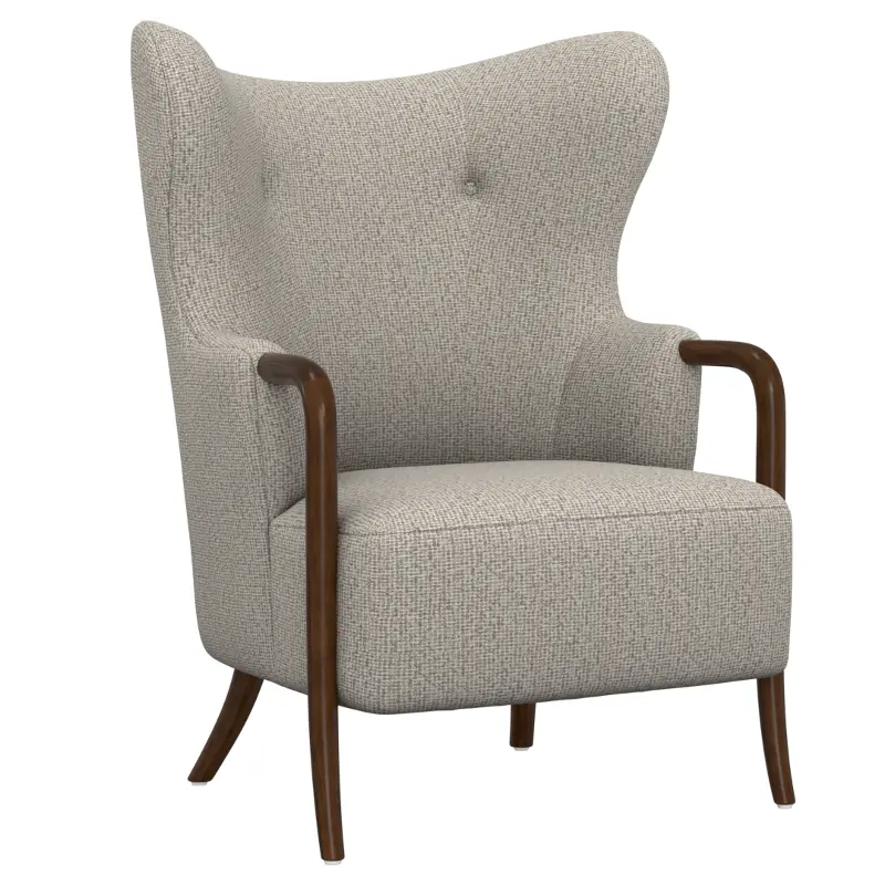 Micah Tan and Gray Accent Chair