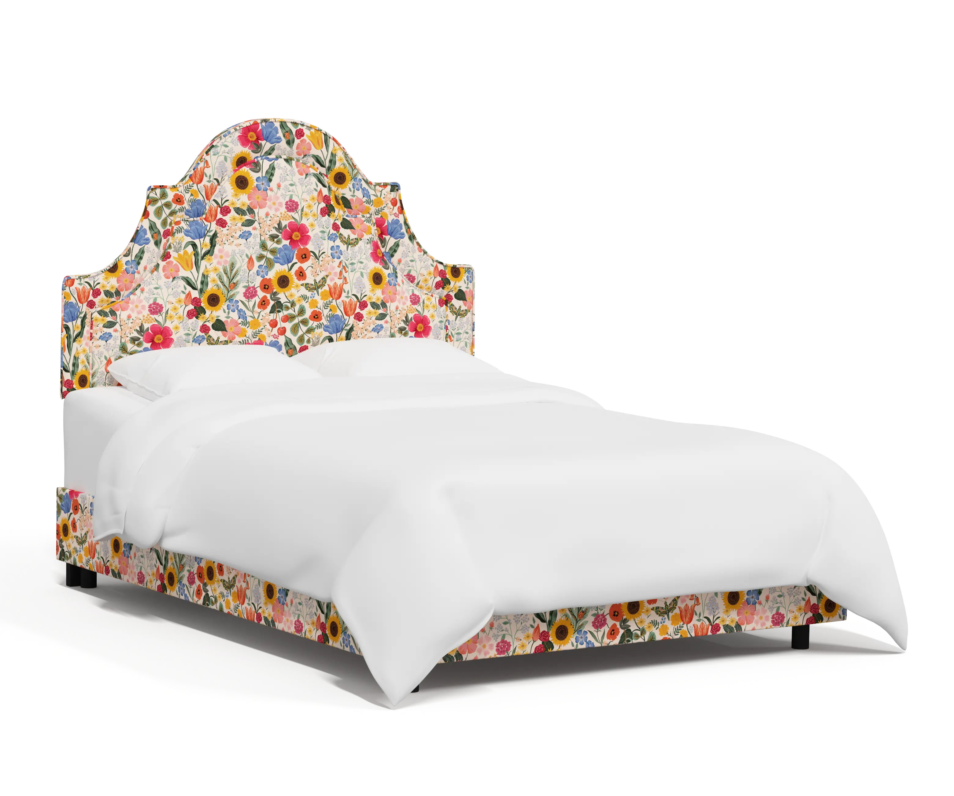 RPC182BEDRPCBLSBLSLCB Rifle Paper Co Belmont Blossom Blush Queen Bed-1