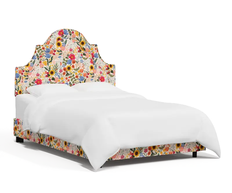 Rifle Paper Co Belmont Blossom Blush Queen Bed