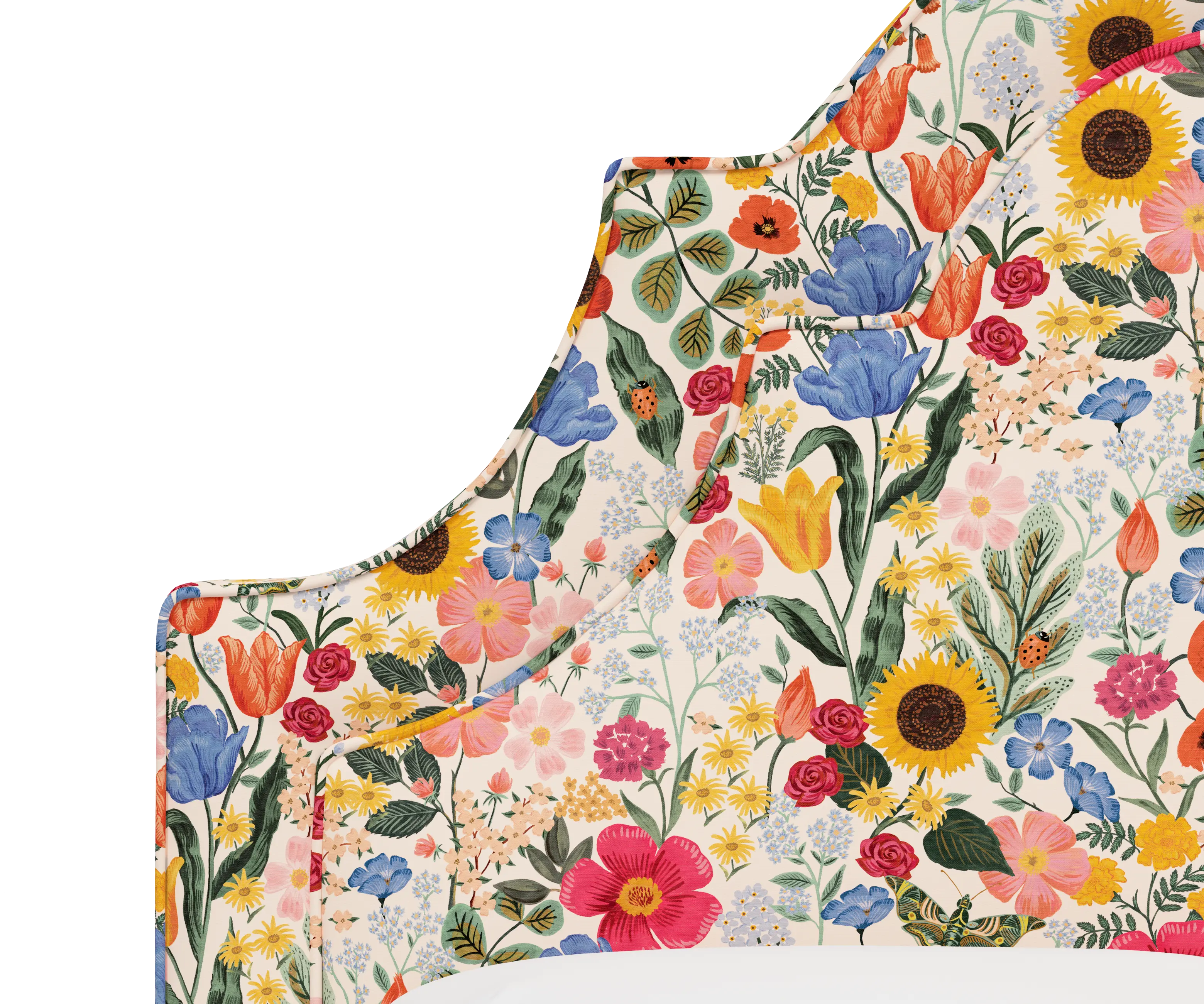 RPC182BEDRPCBLSBLSLCB Rifle Paper Co Belmont Blossom Blush Queen Bed-4
