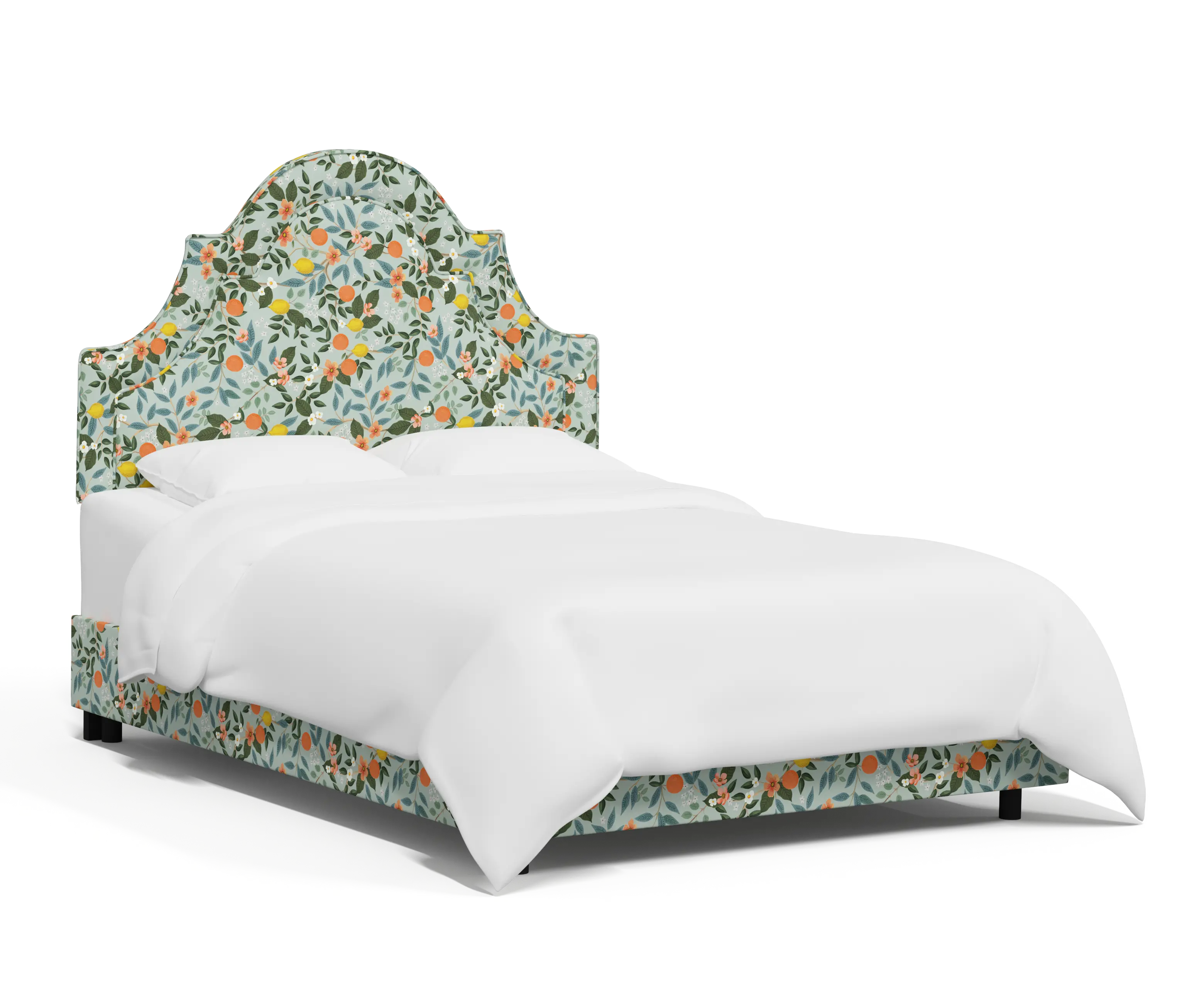 RPC182BEDRPCCTGRMNLCB Rifle Paper Co Belmont Citrus Grove Mint Queen Bed-1