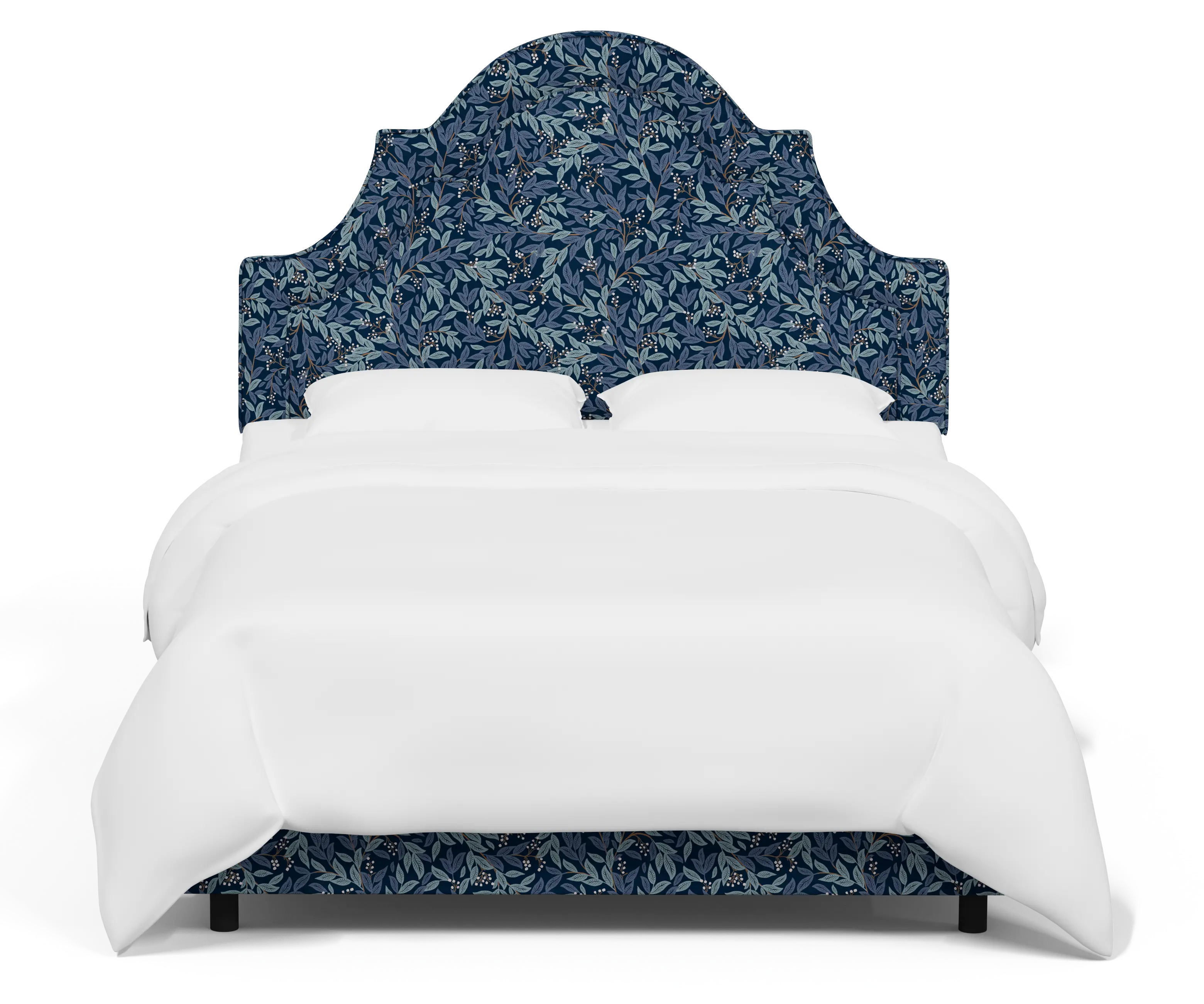 RPC182BEDRPCWLBNVLCB Rifle Paper Co Belmont Willowberry Navy Queen Bed-2