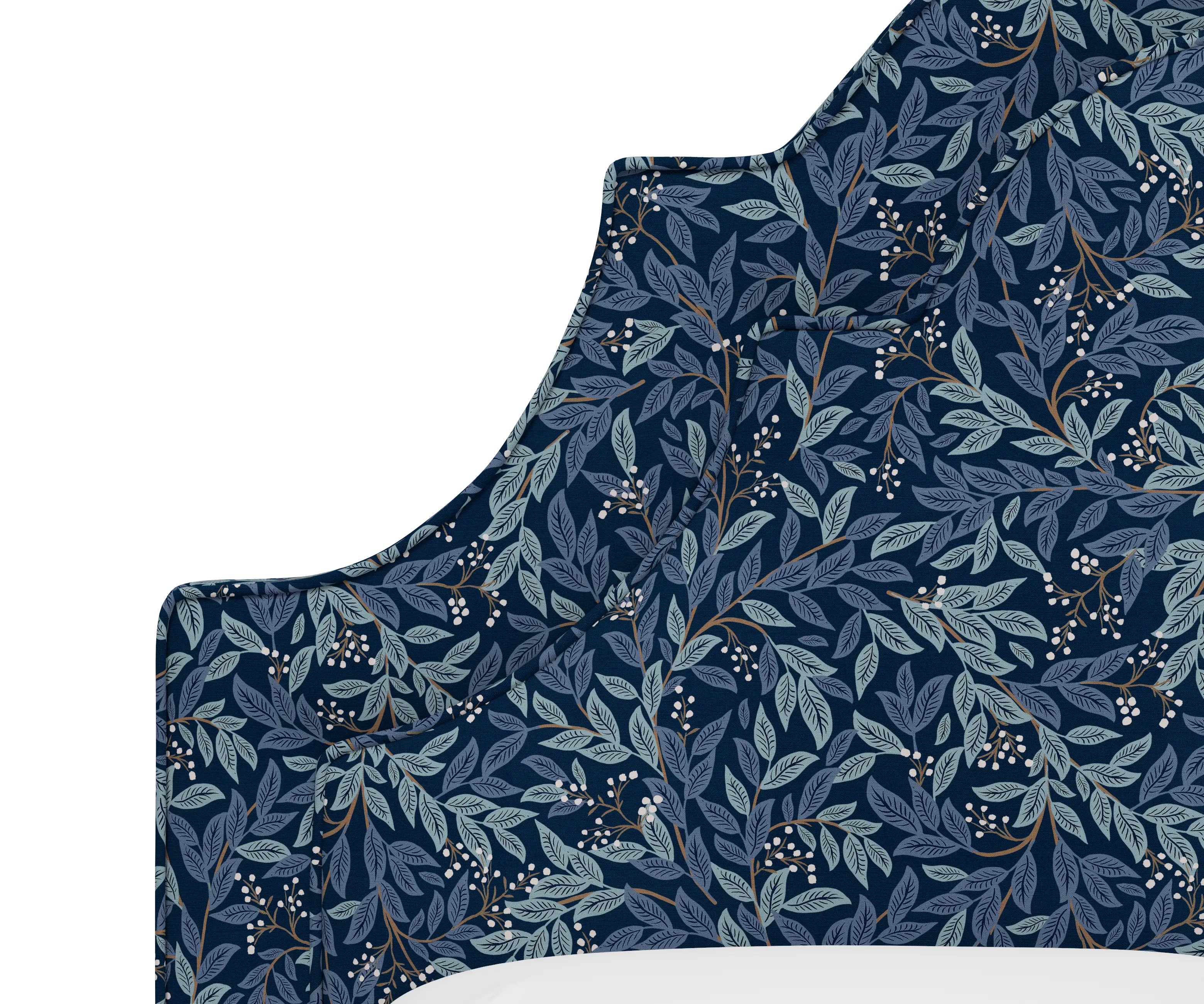 RPC182BEDRPCWLBNVLCB Rifle Paper Co Belmont Willowberry Navy Queen Bed-5