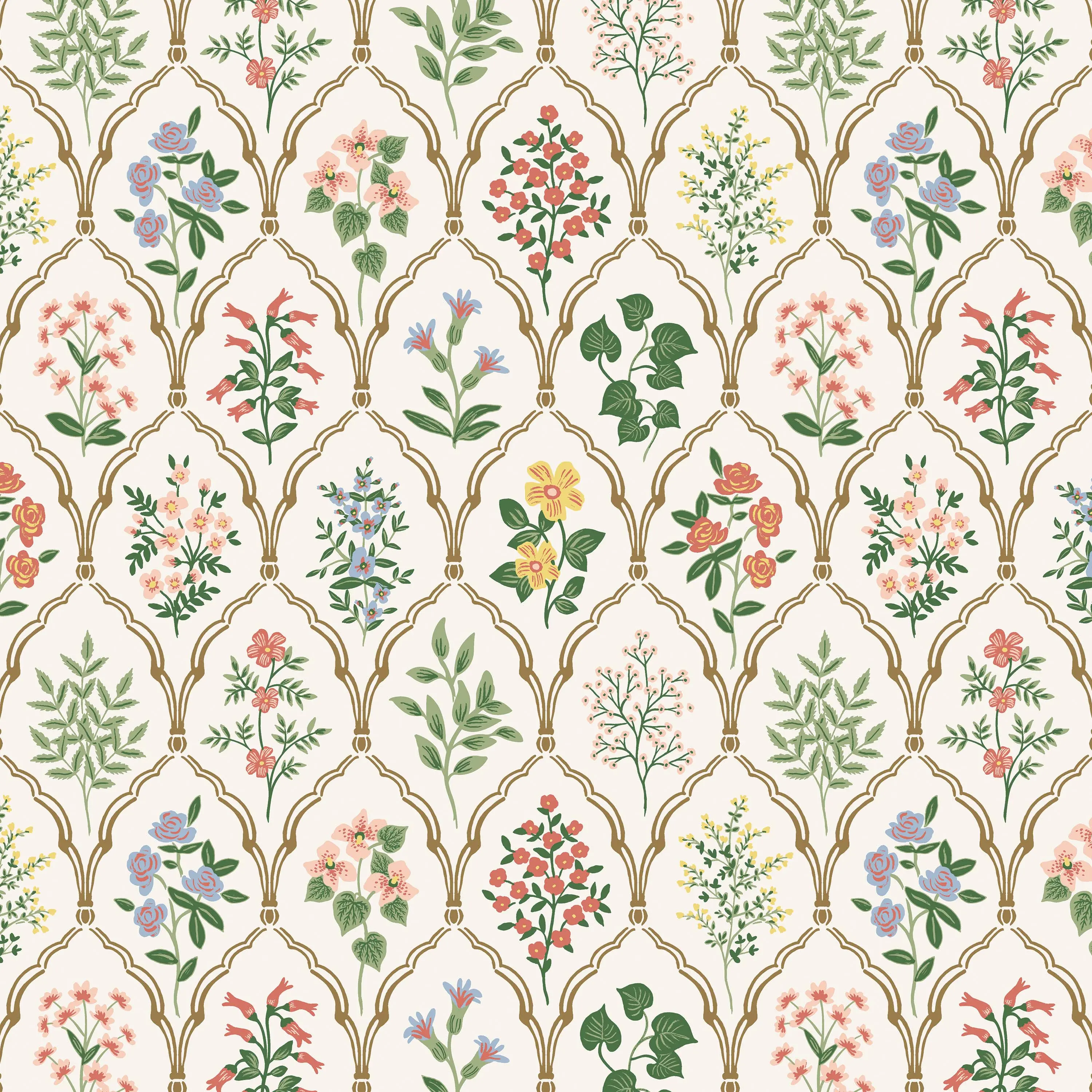 RPC183BEDRPCHWTMLTLCB Rifle Paper Co Belmont Hawthorne Multi King Bed-6