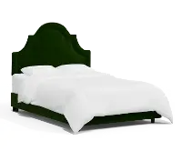RPC183BEDTTNEMR Rifle Paper Co Belmont Titan Emerald Velvet King Bed