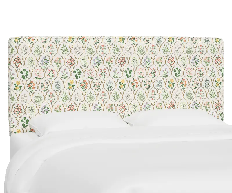 Rifle Paper Co Fairbanks Hawthorn Multi Queen Headboard