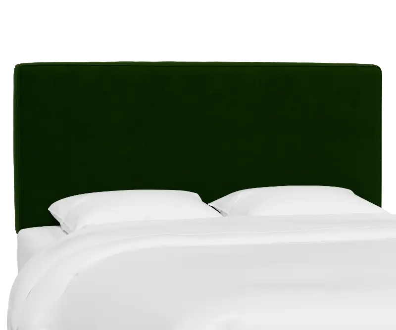 Rifle Paper Co Fairbanks Titan Emerald Velvet King Headboard
