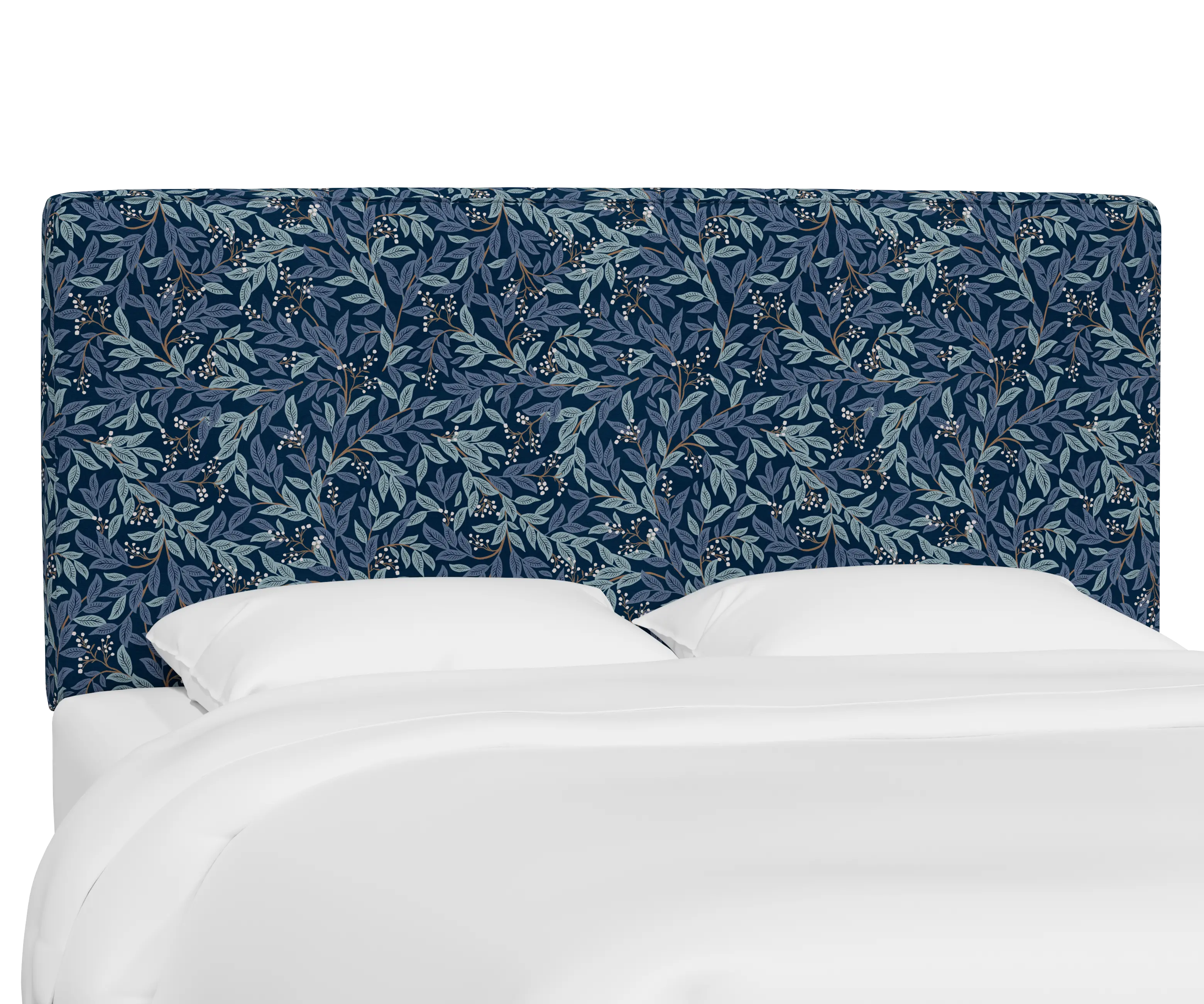 RPC484CRPCWLBNVLCB Rifle Paper Co Fairbanks Willowberry Navy Cal-King Headboard-2