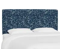 RPC484CRPCWLBNVLCB Rifle Paper Co Fairbanks Willowberry Navy Cal-King Headboard