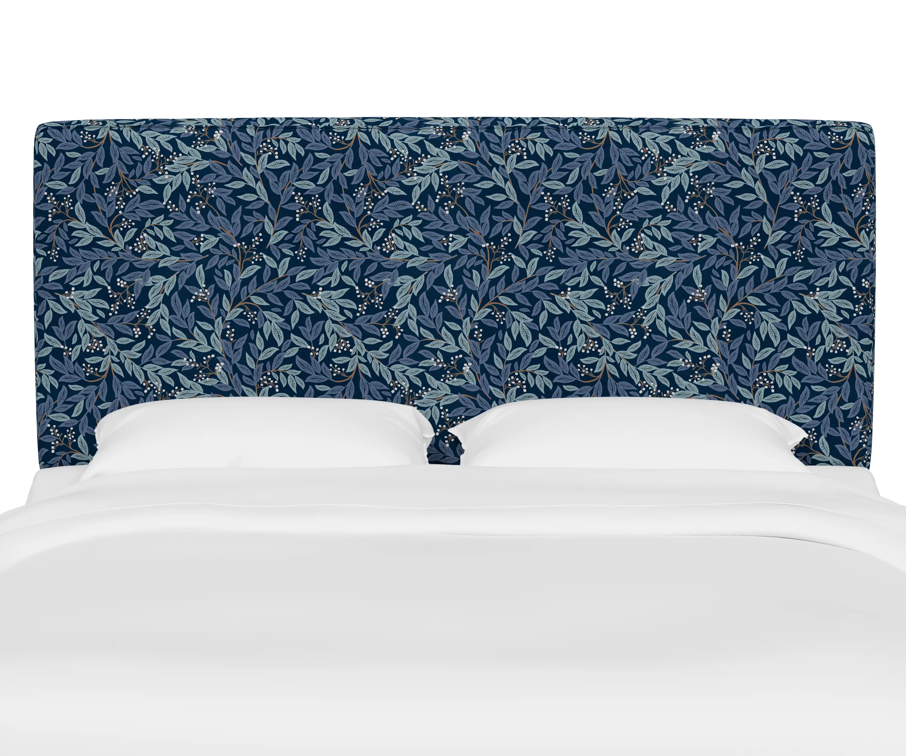 RPC484CRPCWLBNVLCB Rifle Paper Co Fairbanks Willowberry Navy Cal-King Headboard-1