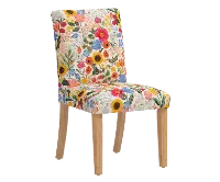 RPC63-6NATRPCBLSBLSLCB Rifle Paper Co Beth Blossom Blush Dining Chair