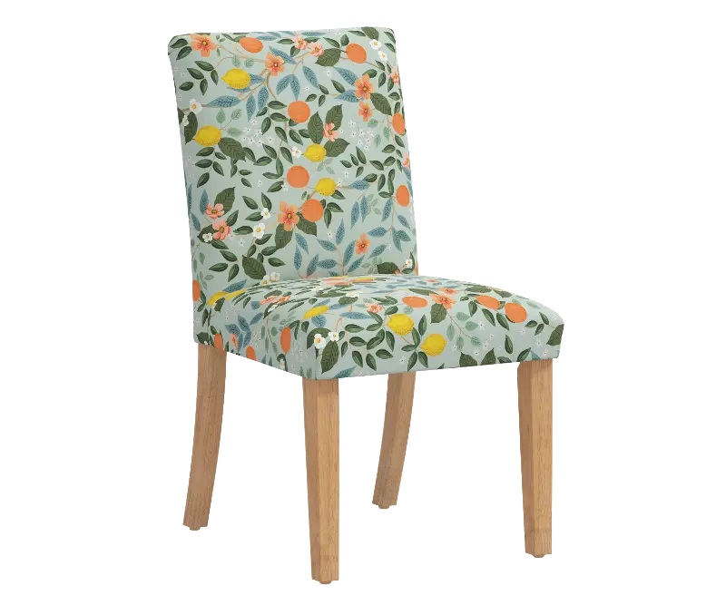 Rifle Paper Co Beth Citrus Grove Mint Dining Chair