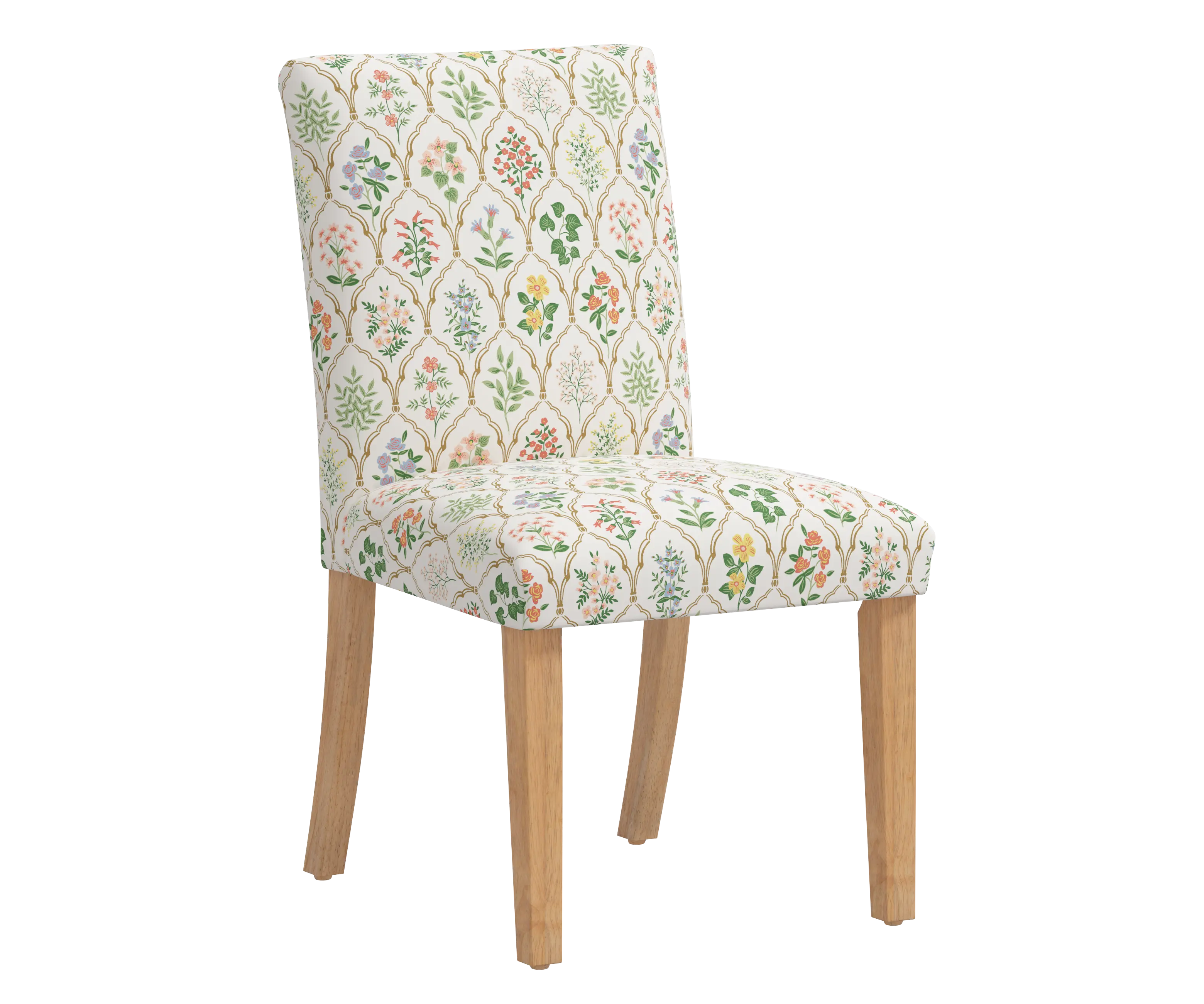 RPC63-6NATRPCHWTMLTLCB Rifle Paper Co Beth Hawthorn Multi Dining Chair-1