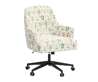 RPC78-9RPCHWTMLTLCB Rifle Paper Co Yvette Hawthorne Multi Office Chair with Black Base