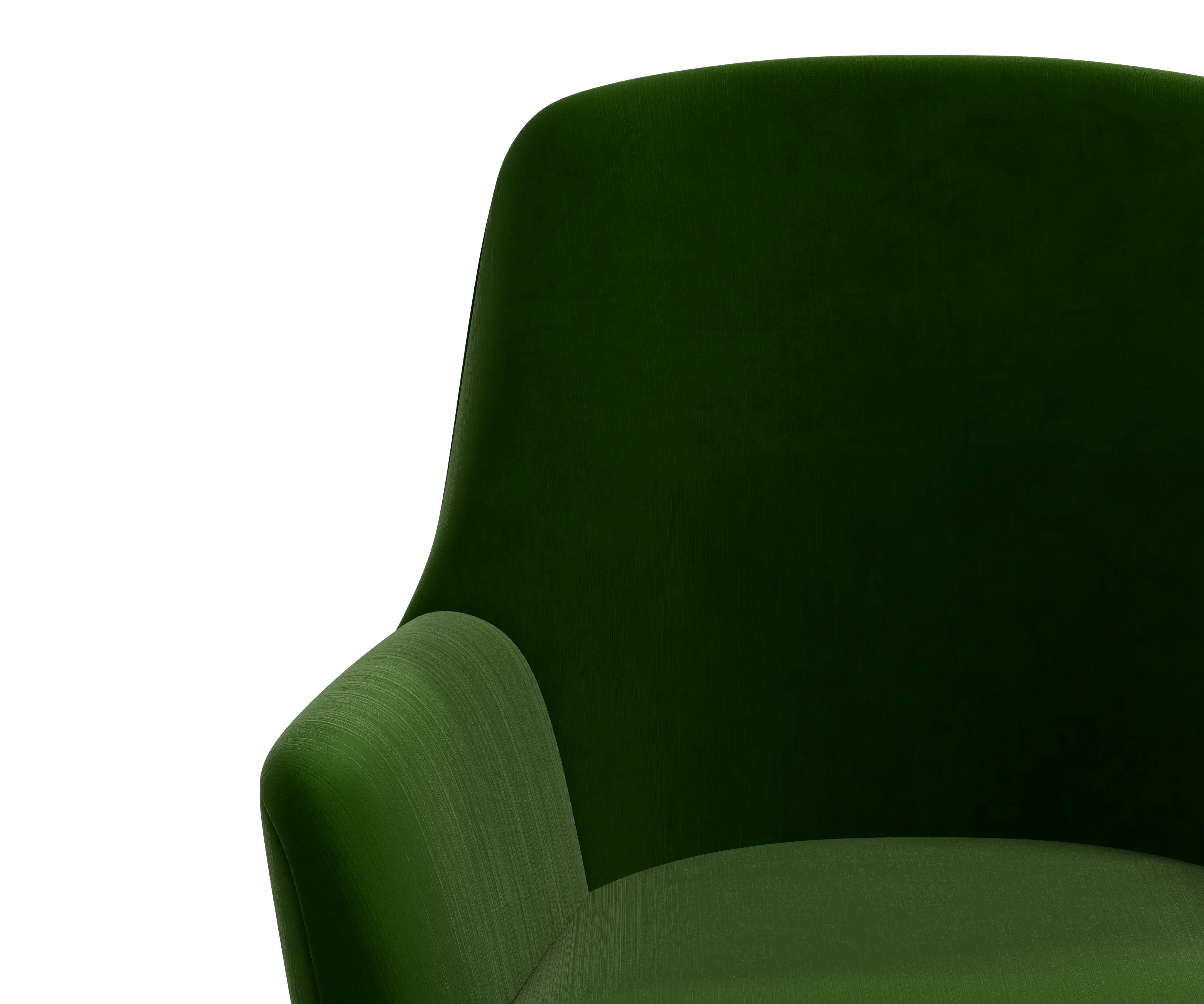 RPC78-9TTNEMR Rifle Paper Co Yvette Titan Emerald Office Chair with Black Base-5