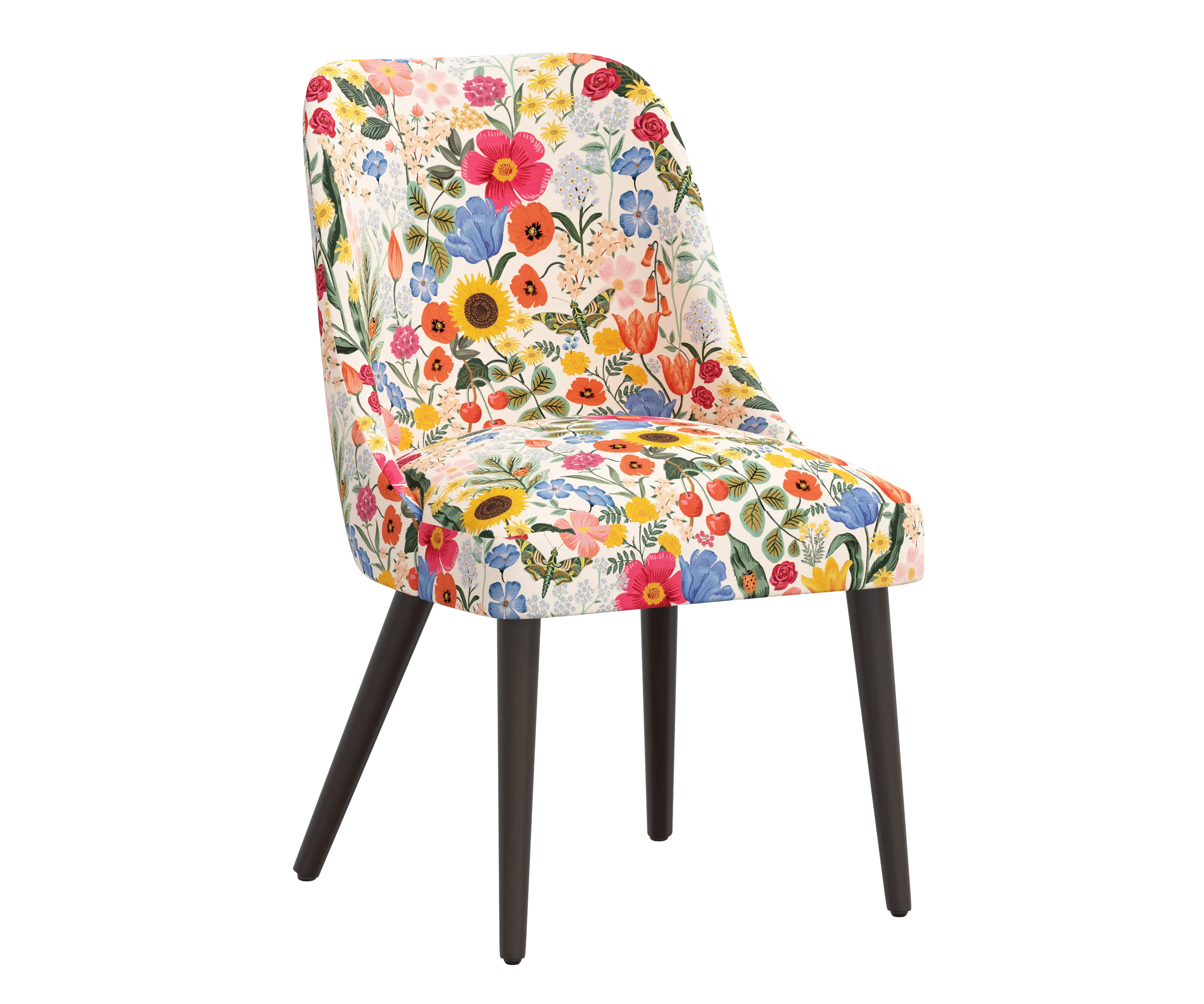 RPC84-6RPCBLSBLSLCB Rifle Paper Co Tara Blossom Blush Dining Chair-1