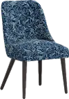 RPC84-6RPCWLBNVLCB Rifle Paper Co Tara Willowberry Navy Dining Chair