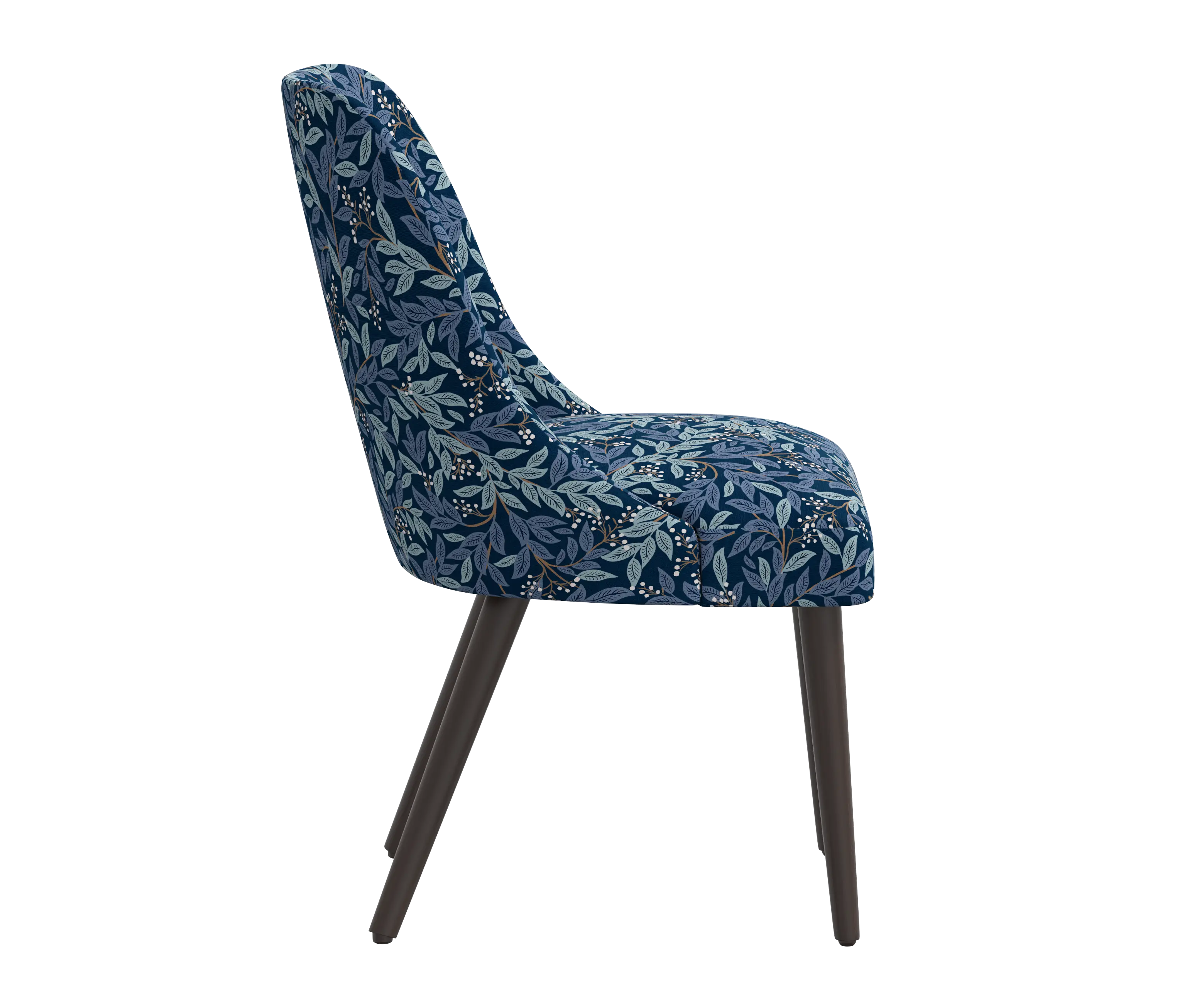 RPC84-6RPCWLBNVLCB Rifle Paper Co Tara Willowberry Navy Dining Chair-2