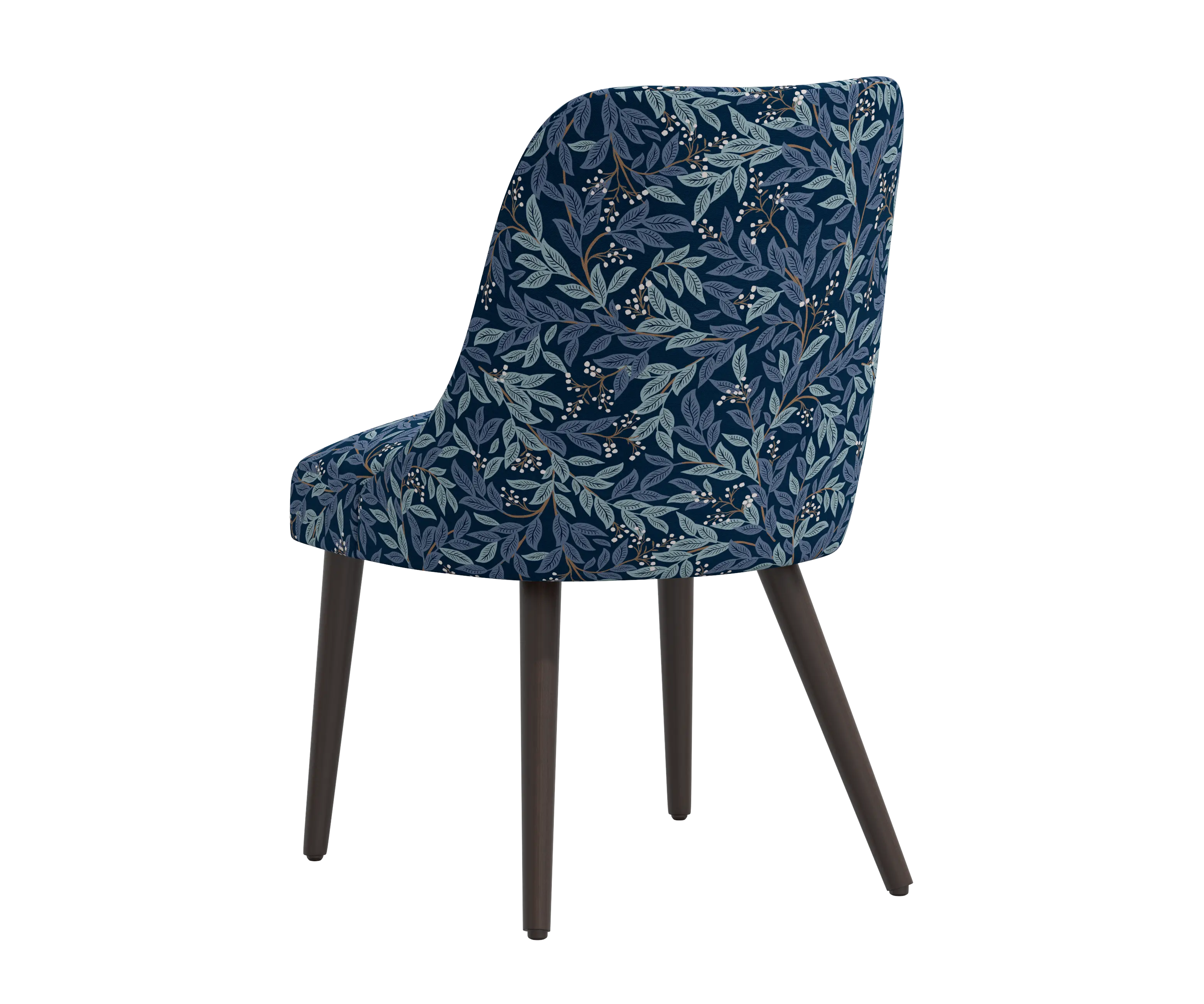 RPC84-6RPCWLBNVLCB Rifle Paper Co Tara Willowberry Navy Dining Chair-3
