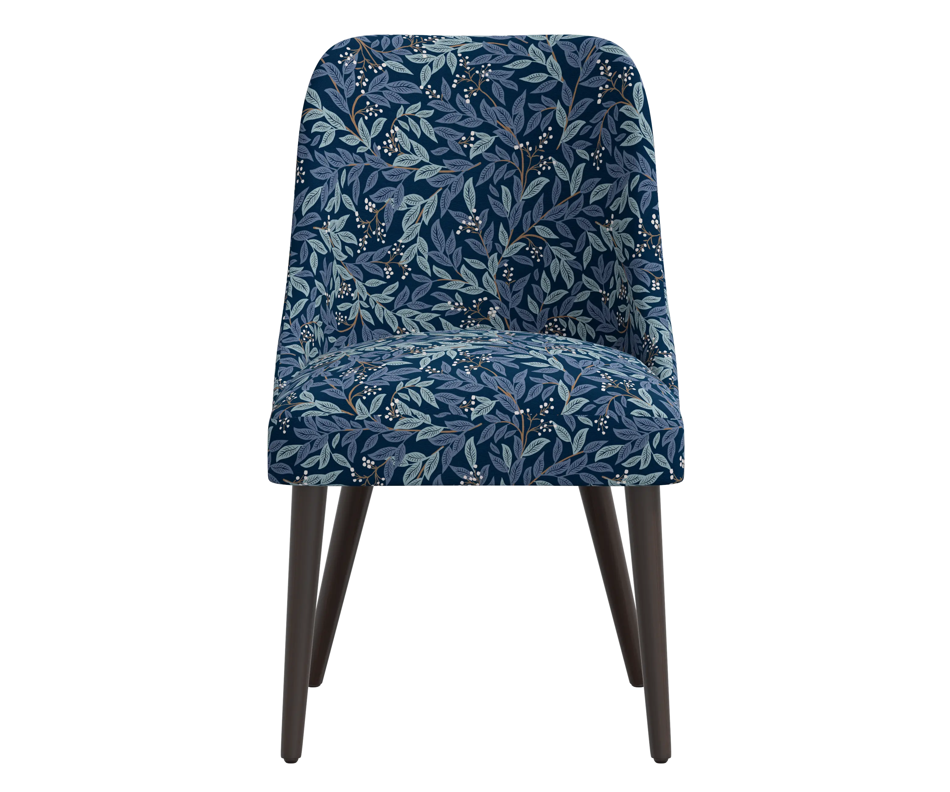 RPC84-6RPCWLBNVLCB Rifle Paper Co Tara Willowberry Navy Dining Chair-4