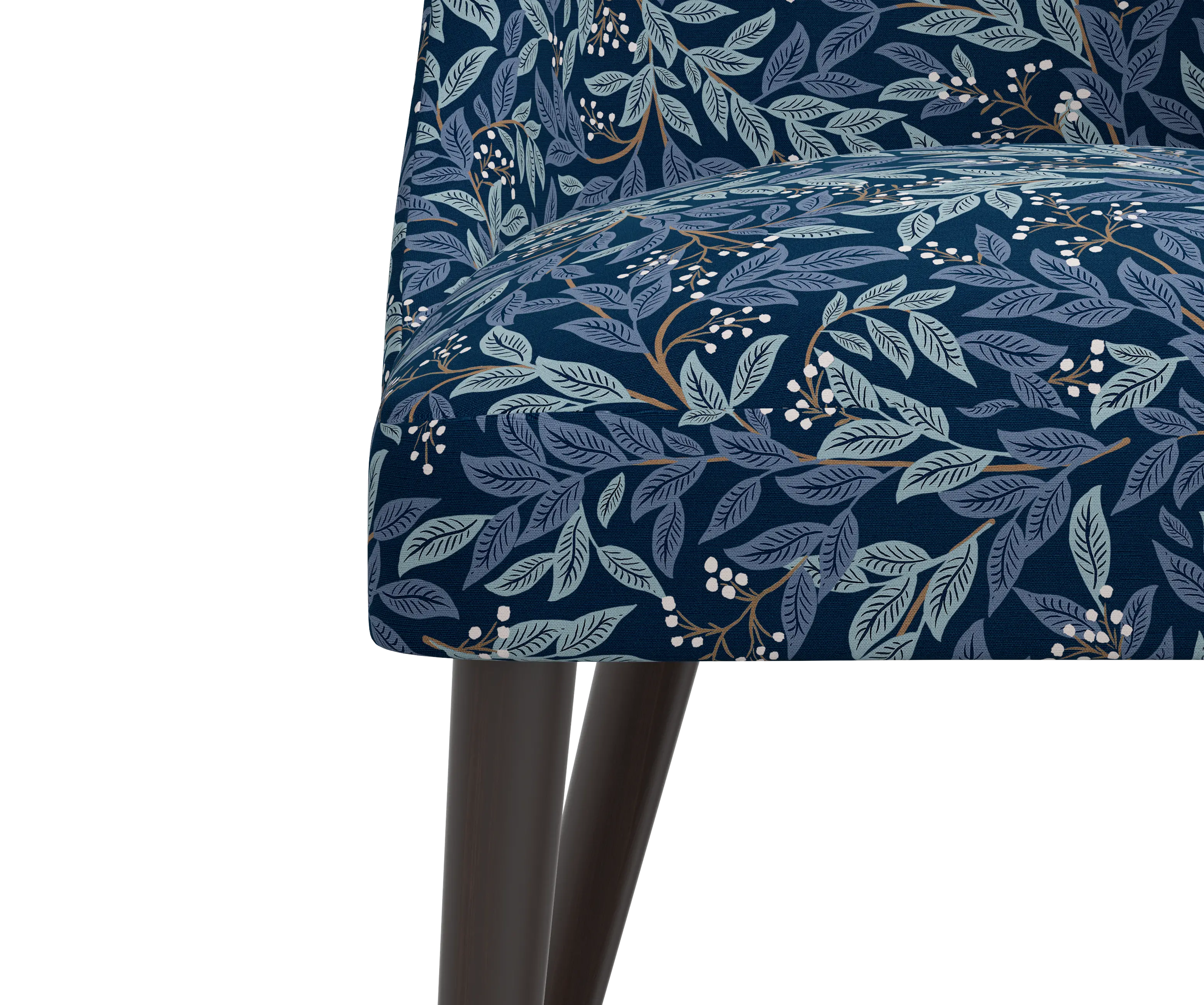 RPC84-6RPCWLBNVLCB Rifle Paper Co Tara Willowberry Navy Dining Chair-5