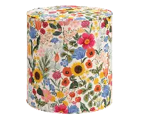 RPC90-2RPCBLSBLSLCB Rifle Paper Co Billie Blossom Blush Round Ottoman