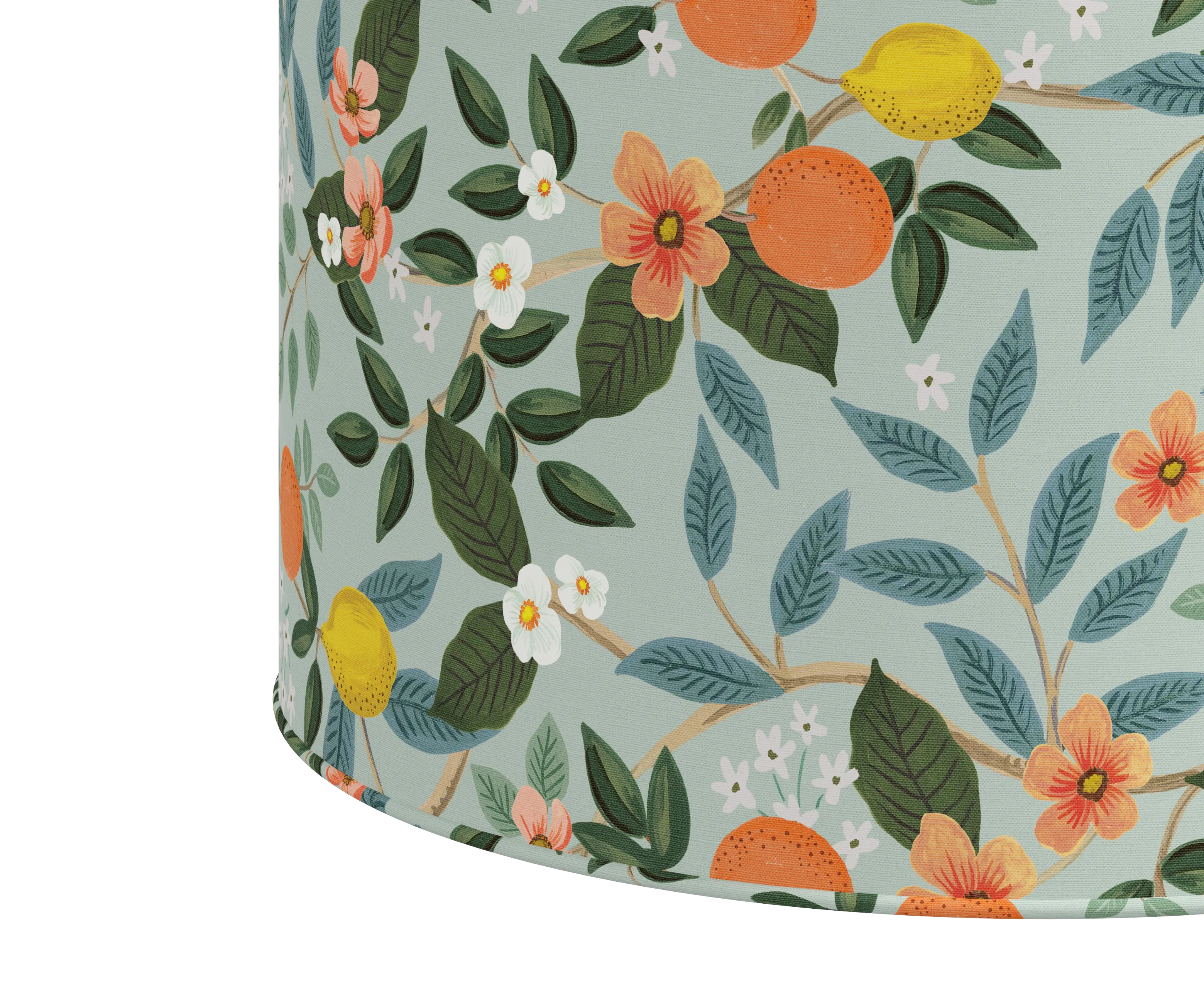RPC90-2RPCCTGRMNLCB Rifle Paper Co Billie Citrus Grove Mint Round Ottoman-3