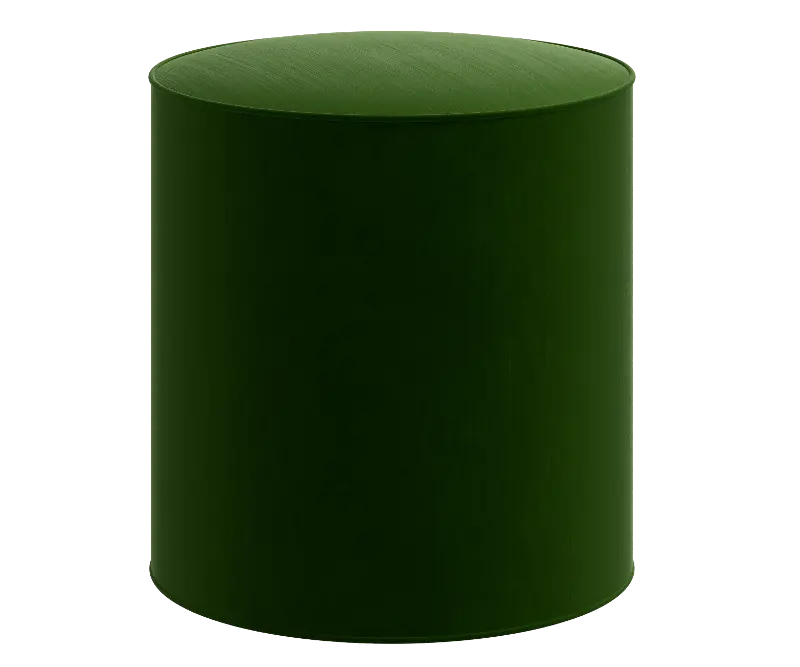 Rifle Paper Co Billie Titan Emerald Round Ottoman
