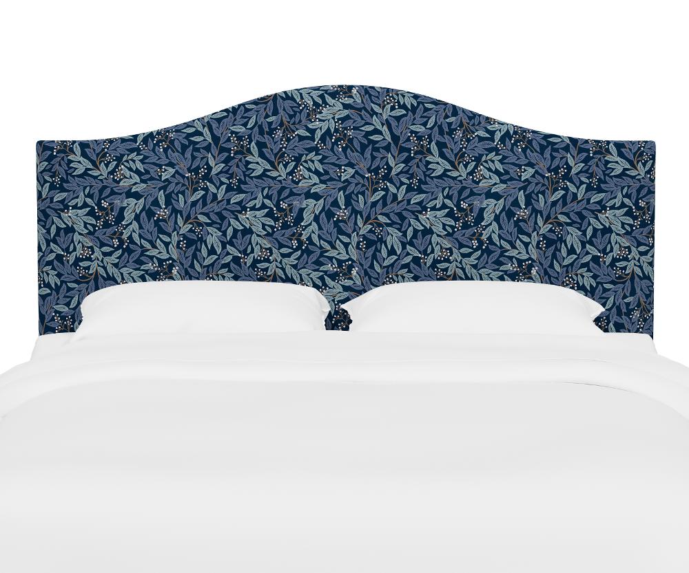 Rifle Paper Co Kenmore Willowberry Navy Twin Headboard