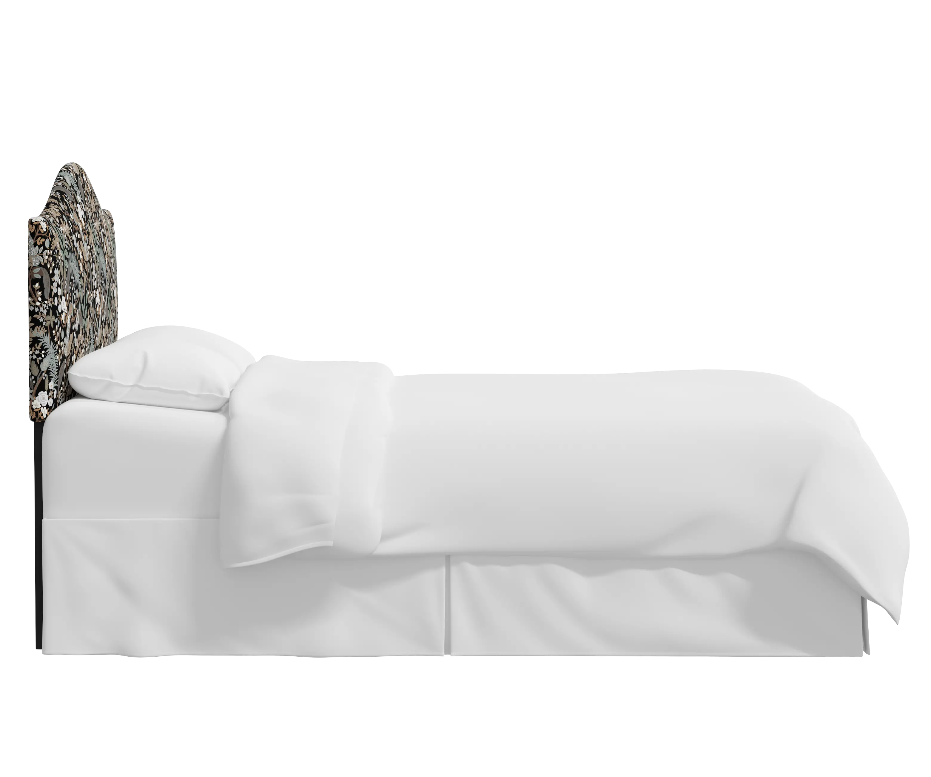 RPC912QRPCPCBLKLCB Rifle Paper Co Kenmore Peacock Black Queen Headboard-3