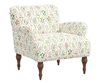 RPC9305RPCHWTMLTLCB Rifle Paper Co Elodie Hawthorn Multi Accent Chair