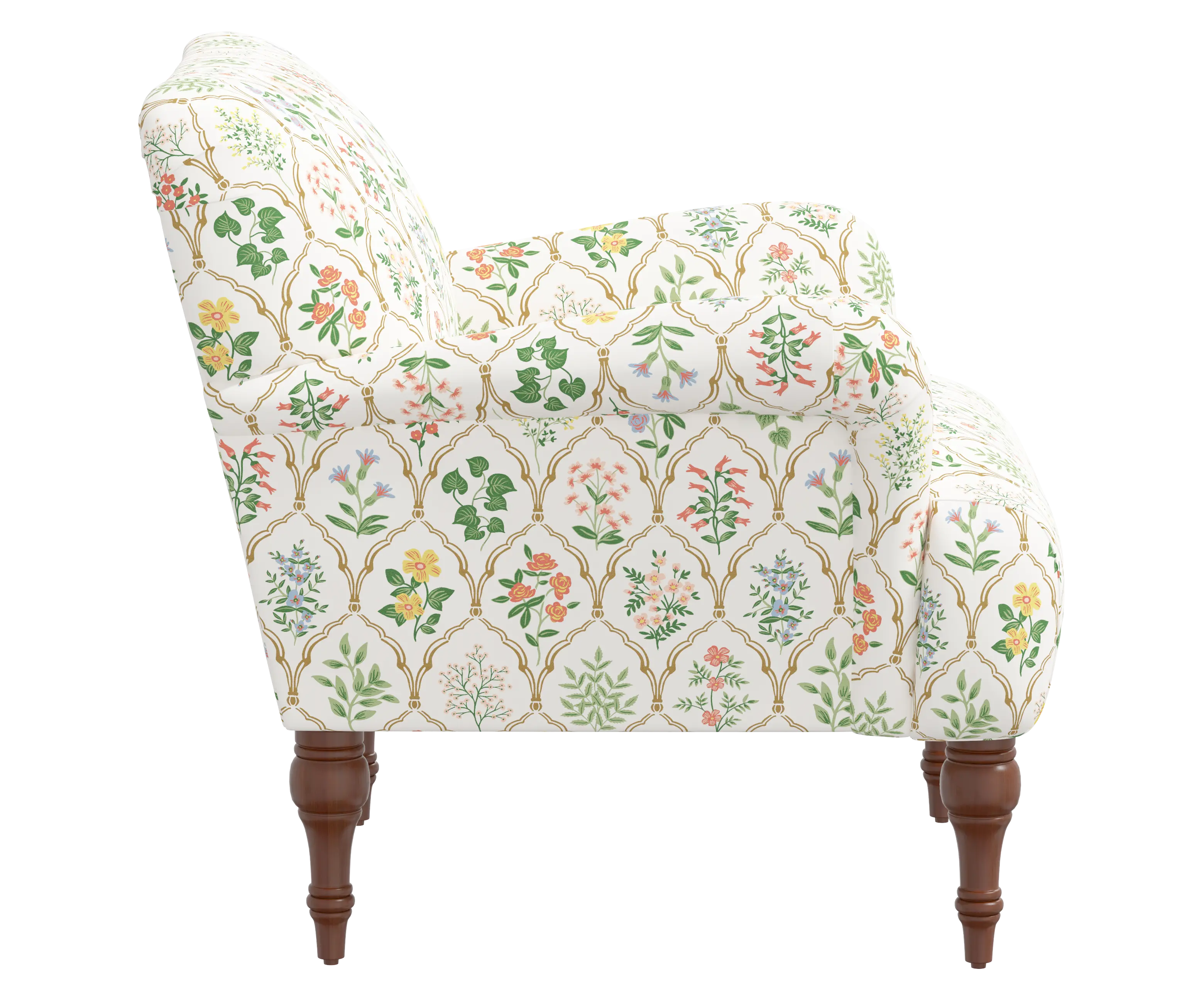 RPC9305RPCHWTMLTLCB Rifle Paper Co Elodie Hawthorn Multi Accent Chair-3