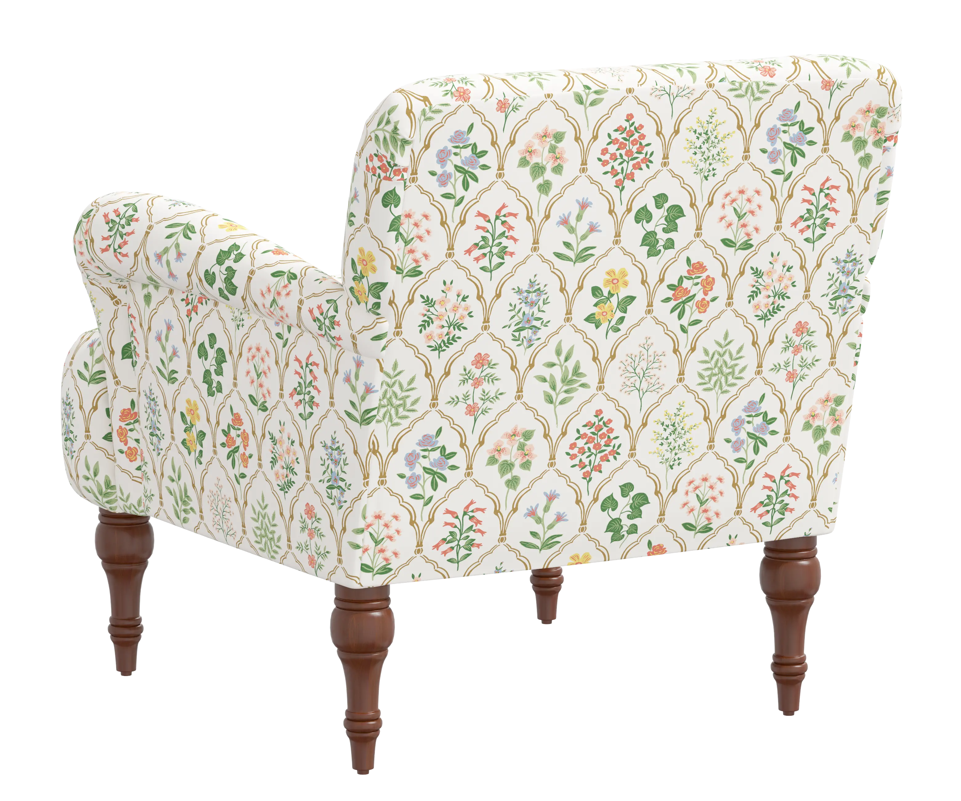 RPC9305RPCHWTMLTLCB Rifle Paper Co Elodie Hawthorn Multi Accent Chair-4