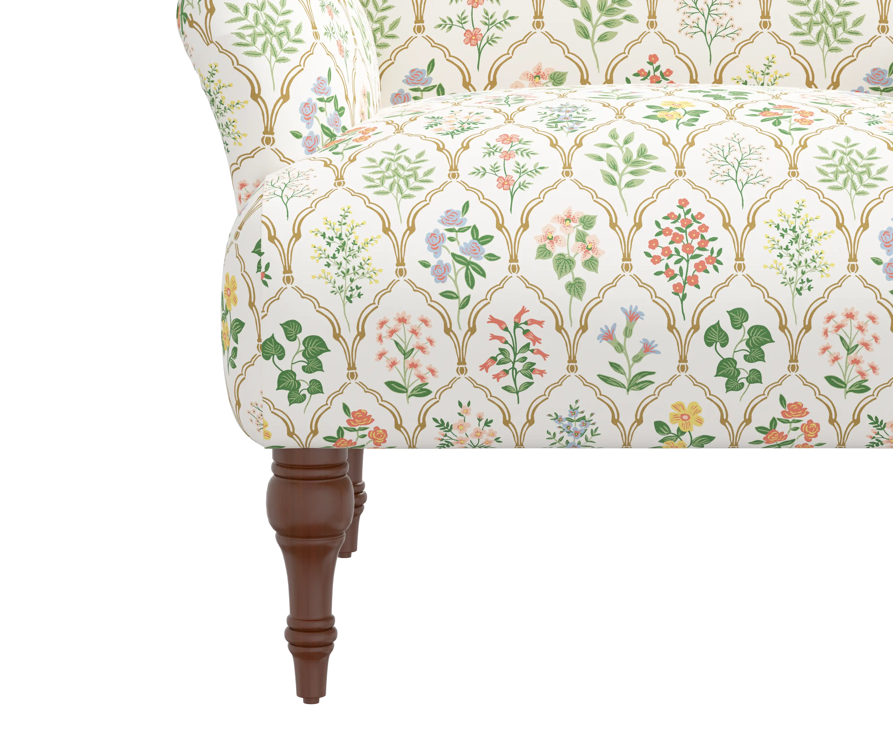 RPC9305RPCHWTMLTLCB Rifle Paper Co Elodie Hawthorn Multi Accent Chair-5