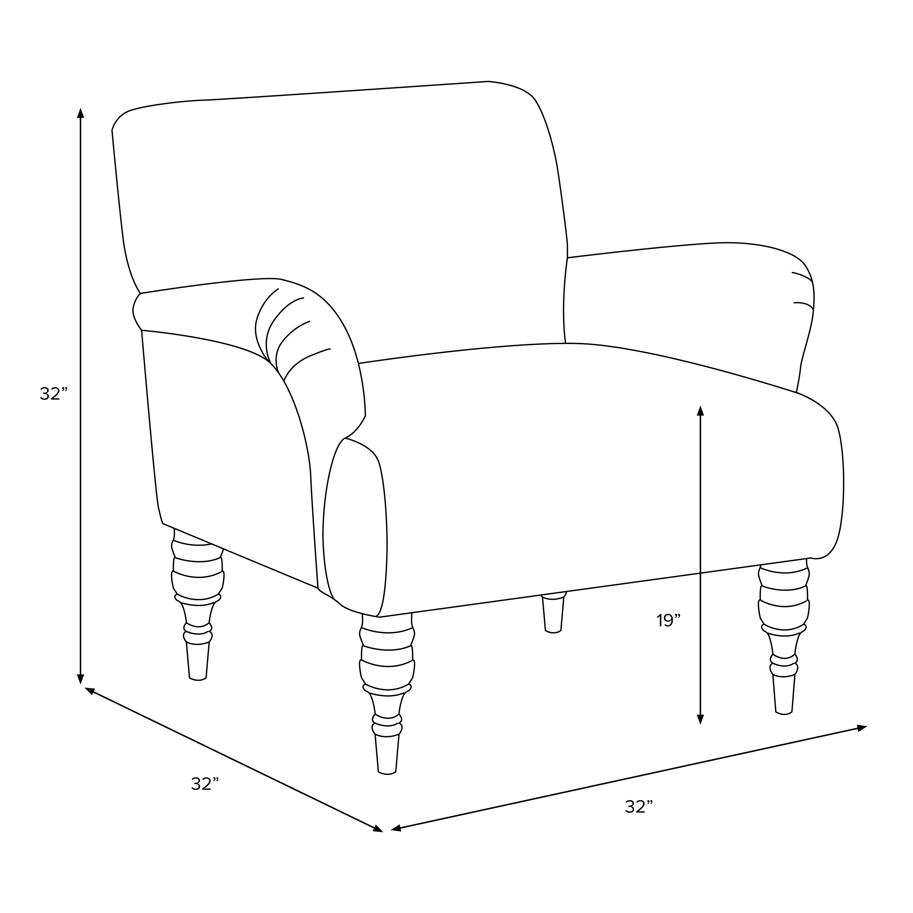 RPC9305RPCHWTMLTLCB Rifle Paper Co Elodie Hawthorn Multi Accent Chair-6