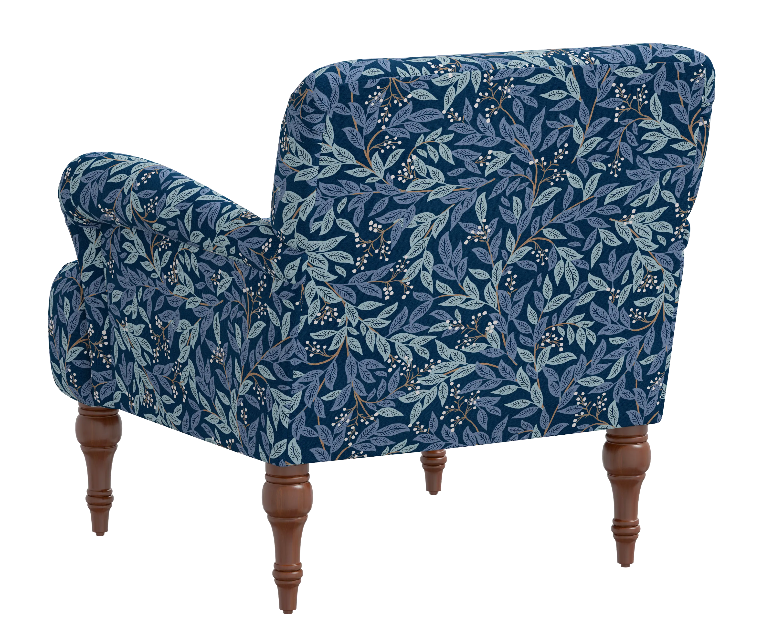 RPC9305RPCWLBNVLCB Rifle Paper Co Elodie Willowberry Navy Accent Chair-4