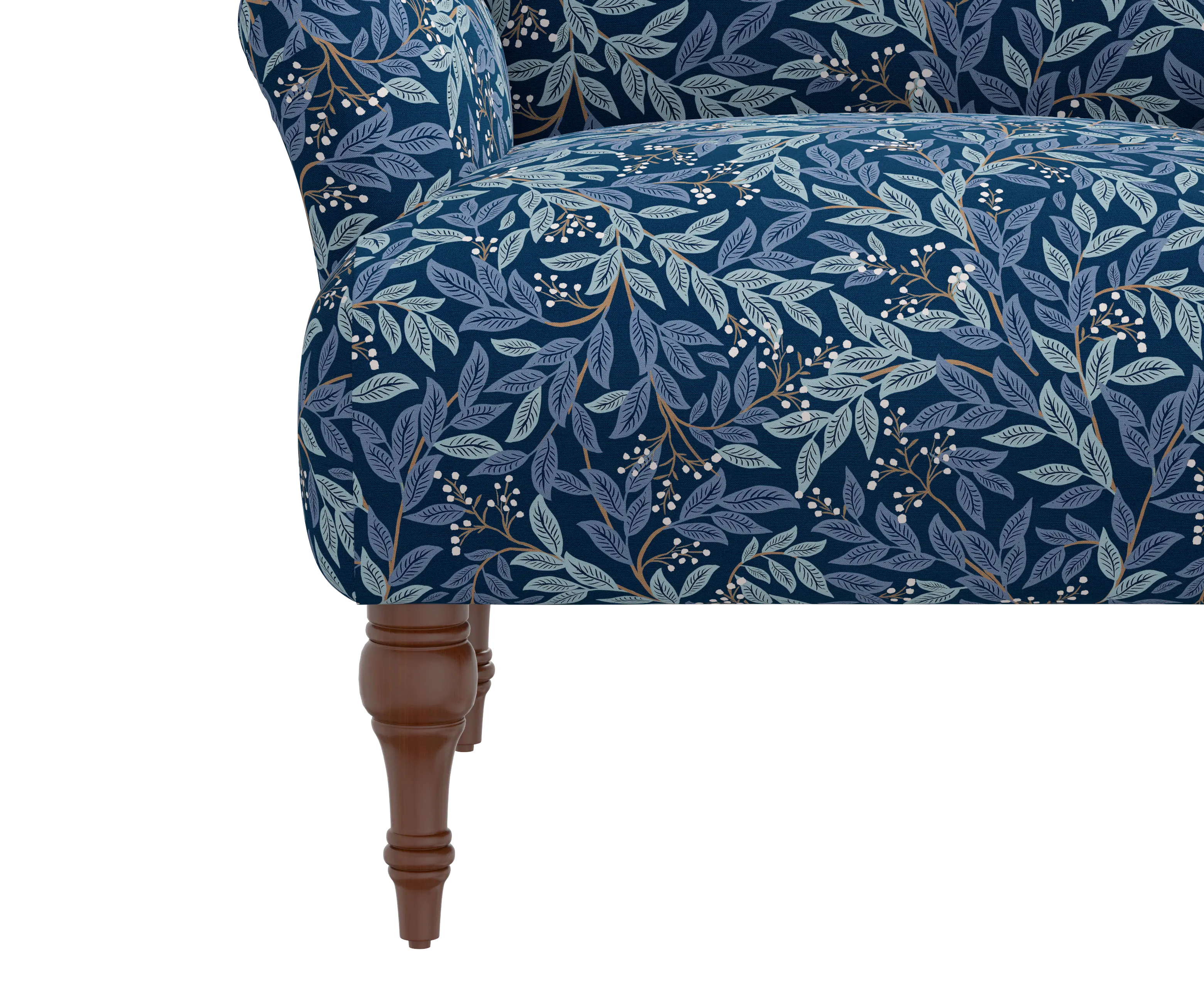RPC9305RPCWLBNVLCB Rifle Paper Co Elodie Willowberry Navy Accent Chair-5