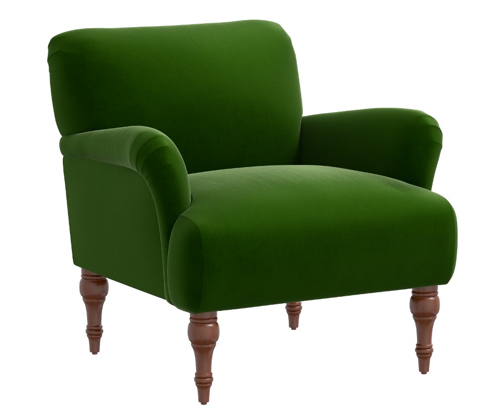Rifle Paper Co Elodie Titan Emerald Accent Chair