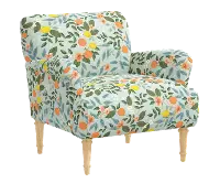 RPC9405NATRPCCTGRMNLCB Rifle Paper Co Bristol Citrus Grove Mint Accent Chair