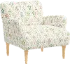 RPC9405NATRPCHWTMLTLCB Rifle Paper Co Bristol Hawthorn Multi Accent Chair